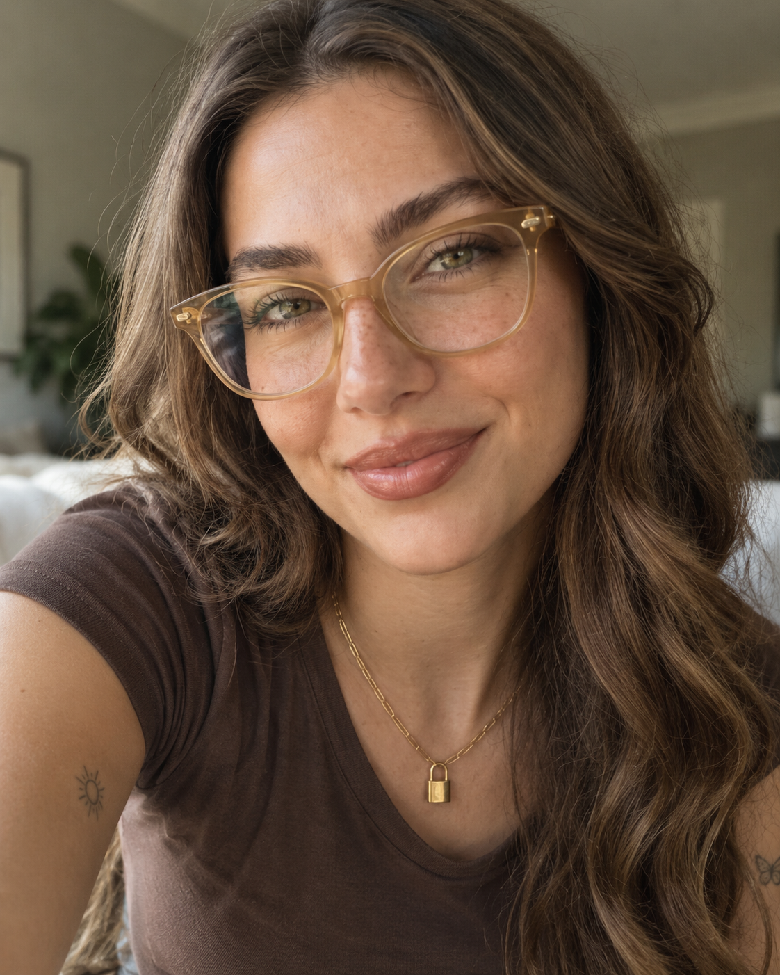 Extreme Macro High-Fashion Beauty Portrait With Transparent Cat-Eye Glasses